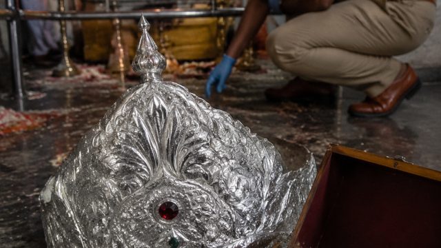 Robbery Shakes Mahankali Temple: Silver Crown and Cash Stolen