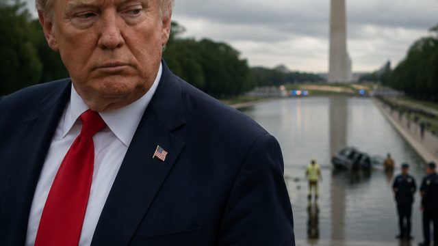 Trump Faces Scrutiny Over Sabotage Claims at Reflecting Pool Incident